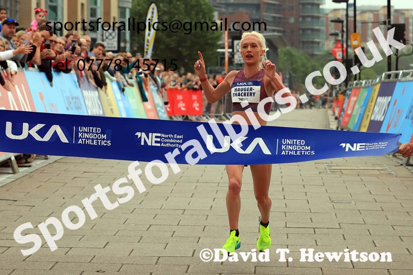 Womens 2024 UK Athletics 5k Road Champs., Newcastle/Gateshead Quayside.  Photo: David T. Hewitson/Sports for All Pics
